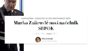 Radar: Novi načelnik SBPOK