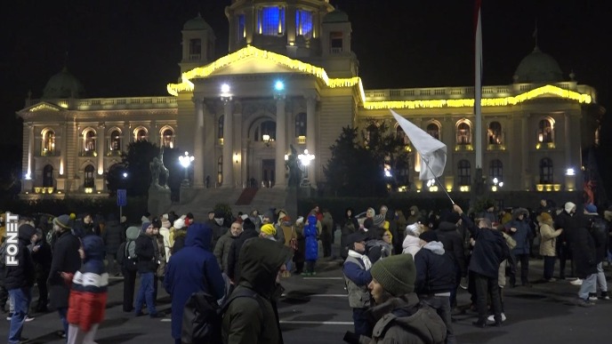 Skup ispred Skupštine Srbije