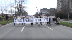 Ponovo protest na Ušću