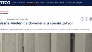 Uhapšena Vesna Medenica