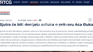 Sutra odluka o pritvoru