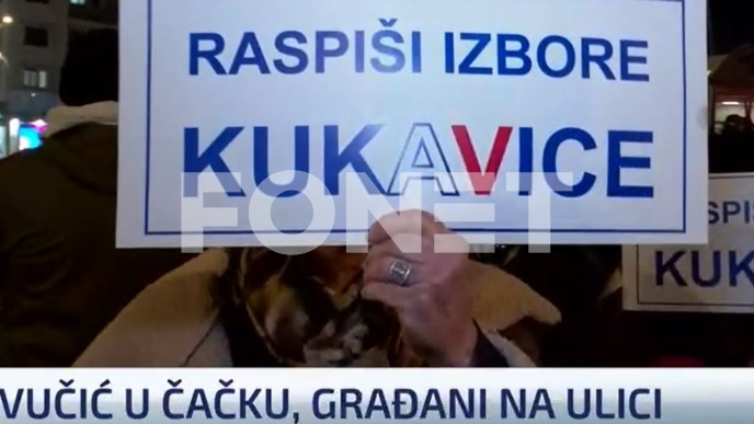 Protest zbog Vučićevog dolaska 