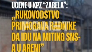 Pritisci na radnike u Zabeli