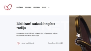 Blokada naloga Radija 100 plus