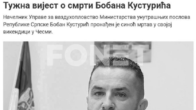 Načelnik uprave pronađen mrtav