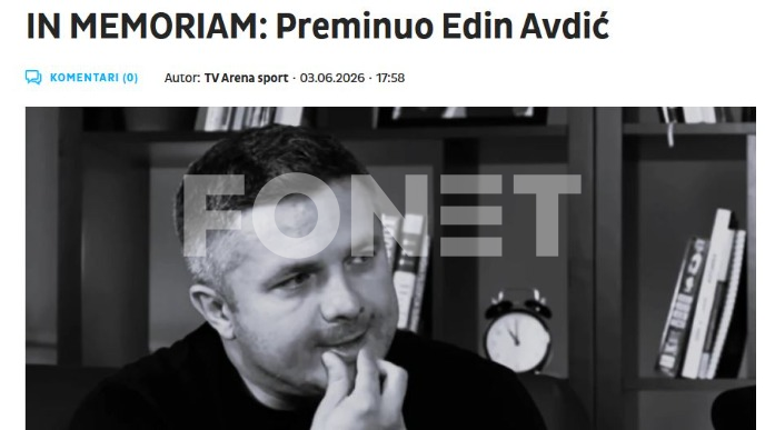 Preminuo Edin Avdić