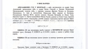 Potvrđena presuda Vučeviću