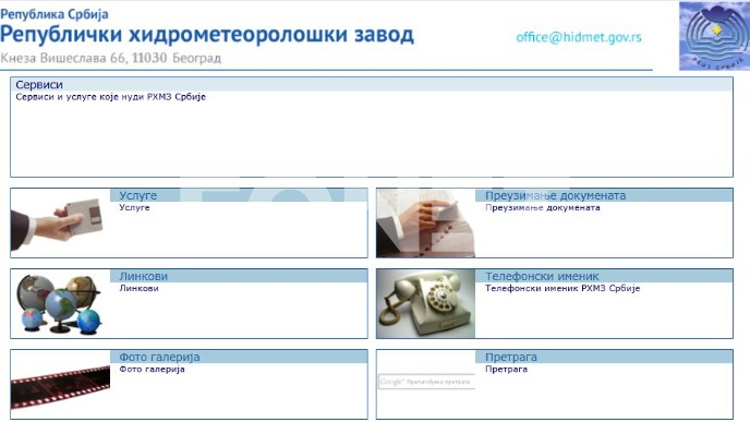 SMS informacije za nevreme