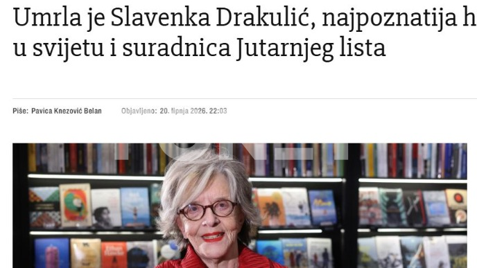 Preminula Slavenka Drakulić