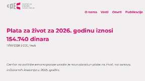 Plata za život 154.740 dinara