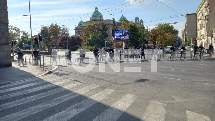 Blokirane ulice u centru