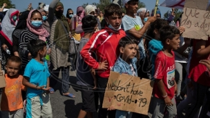 Lezbos:  Protest migranata