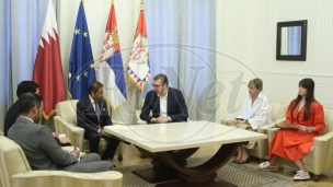 Vučić i ambasador Katara