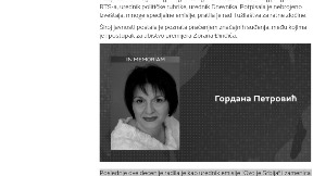 Preminula novinarka Gordana Petrović