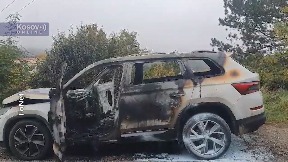 Izgoreo auto u Leposaviću