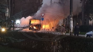 Izgoreo autobus u Niškoj Banji