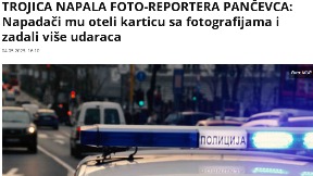 Napadnut fotoreporter Pančevca